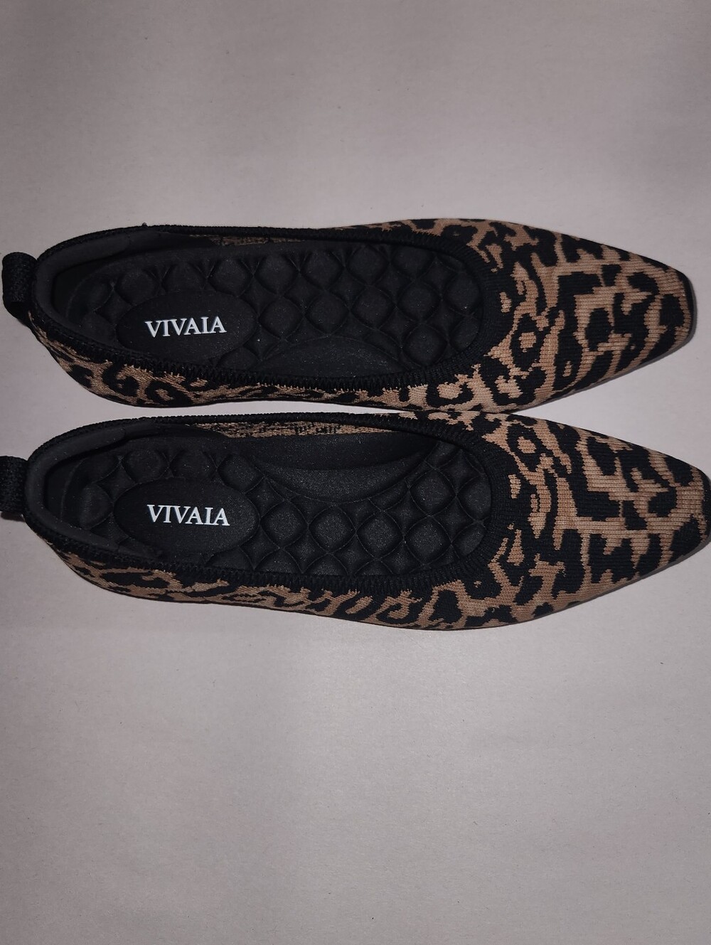 VIVAIA Women's Leopard Print Knit Ballet Flats Sz 35.5 - Picture 3 of 7